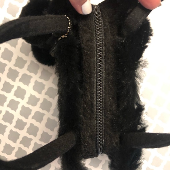 Jeanne Lottie Black Fur (faux) Evening Bag (NWOT) - Picture 7 of 9